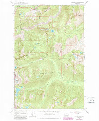 Stevens Pass 1965 topographic map thumbnail