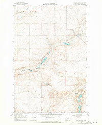Sullivan Lake 1968 topographic map thumbnail