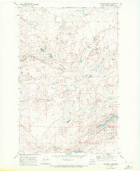 Swanson Lakes 1969 topographic map thumbnail