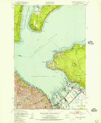 Tacoma North 1949 topographic map thumbnail