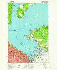 Tacoma North 1961 topographic map thumbnail