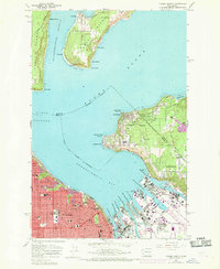 Tacoma North 1961 topographic map thumbnail