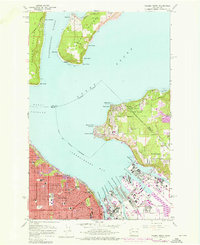 Tacoma North 1961 topographic map thumbnail