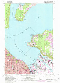 Tacoma North 1961 topographic map thumbnail