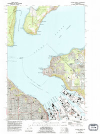 Tacoma North 1961 topographic map thumbnail