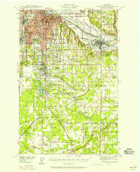 Tacoma South 1941 topographic map thumbnail