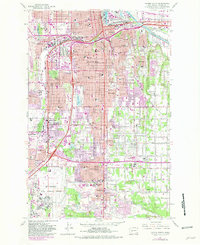 Tacoma South 1961 topographic map thumbnail
