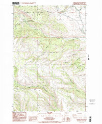 Taneum Canyon 1985 topographic map thumbnail