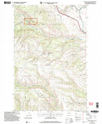 Taneum Canyon 2003 topographic map thumbnail