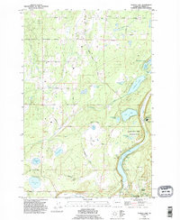 Tanwax Lake 1990 topographic map thumbnail