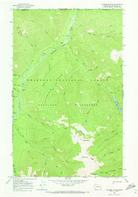 Tatoosh Buttes 1969 topographic map thumbnail