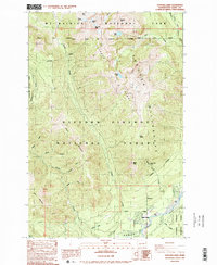 Tatoosh Lakes 1989 topographic map thumbnail