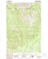 Tatoosh Lakes 1989 topographic map thumbnail