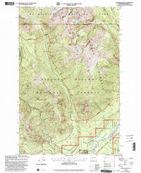 Tatoosh Lakes 1998 topographic map thumbnail