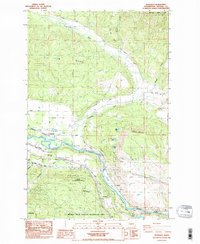 Teanaway 1985 topographic map thumbnail