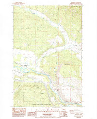 Teanaway 1985 topographic map preview