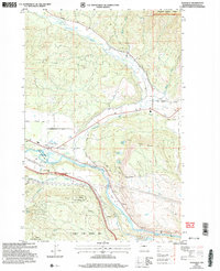 Teanaway 2003 topographic map thumbnail