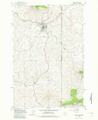 Tekoa 1964 topographic map thumbnail