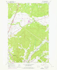 Tenino SW 1959 topographic map thumbnail