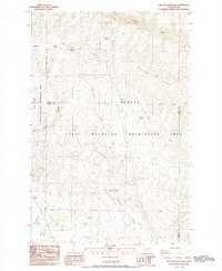 The Cottonwoods 1984 topographic map thumbnail