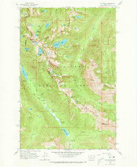 The Cradle 1965 topographic map thumbnail