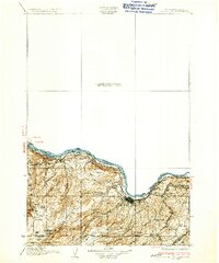 The Dalles 1934 topographic map thumbnail