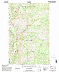 Thirteenmile Creek 1989 topographic map thumbnail