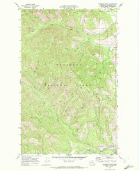 Thompson Ridge 1969 topographic map thumbnail