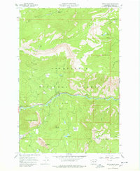 Tieton Basin 1967 topographic map thumbnail