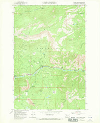 Tieton Basin 1967 topographic map thumbnail
