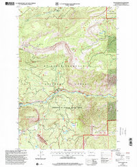 Tieton Basin 2000 topographic map thumbnail