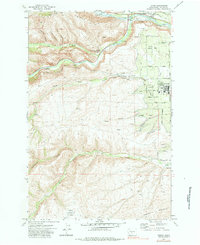 Tieton 1971 topographic map thumbnail