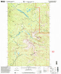 Tiffany Mountain 2001 topographic map thumbnail