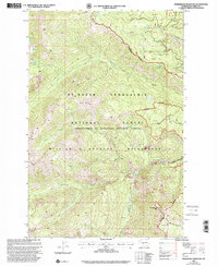 Timberwolf Mountain 2000 topographic map preview