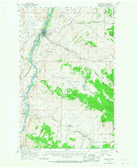 Tonasket 1957 topographic map thumbnail