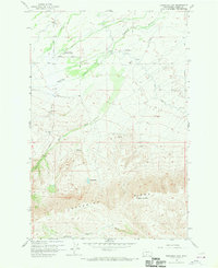 Toppenish Mtn. 1958 topographic map thumbnail