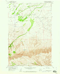 Toppenish Mtn. 1958 topographic map thumbnail