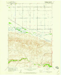 Toppenish SW 1958 topographic map thumbnail