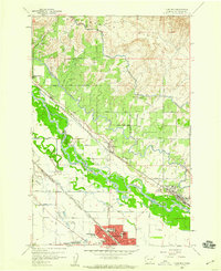 Toppenish 1958 topographic map thumbnail