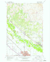 Toppenish 1958 topographic map thumbnail