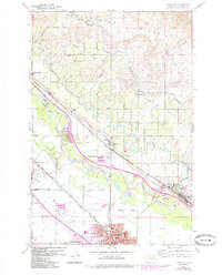 Toppenish 1958 topographic map thumbnail