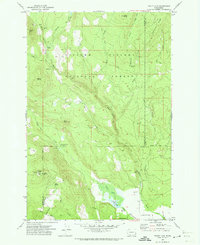 Trout Lake 1970 topographic map thumbnail