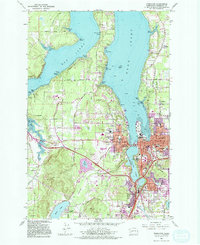 Tumwater 1959 topographic map thumbnail