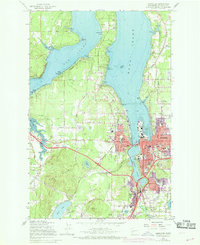 Tumwater 1959 topographic map thumbnail