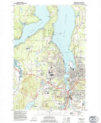 Tumwater 1959 topographic map thumbnail