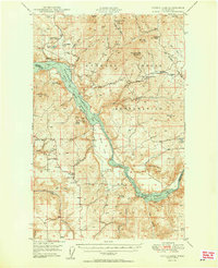 Turtle Lake 1950 topographic map thumbnail