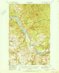 Turtle Lake 1950 topographic map preview