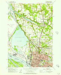 Vancouver 1954 topographic map thumbnail