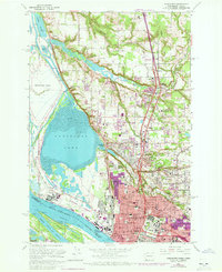 Vancouver 1961 topographic map thumbnail