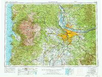 Vancouver 1958 topographic map thumbnail